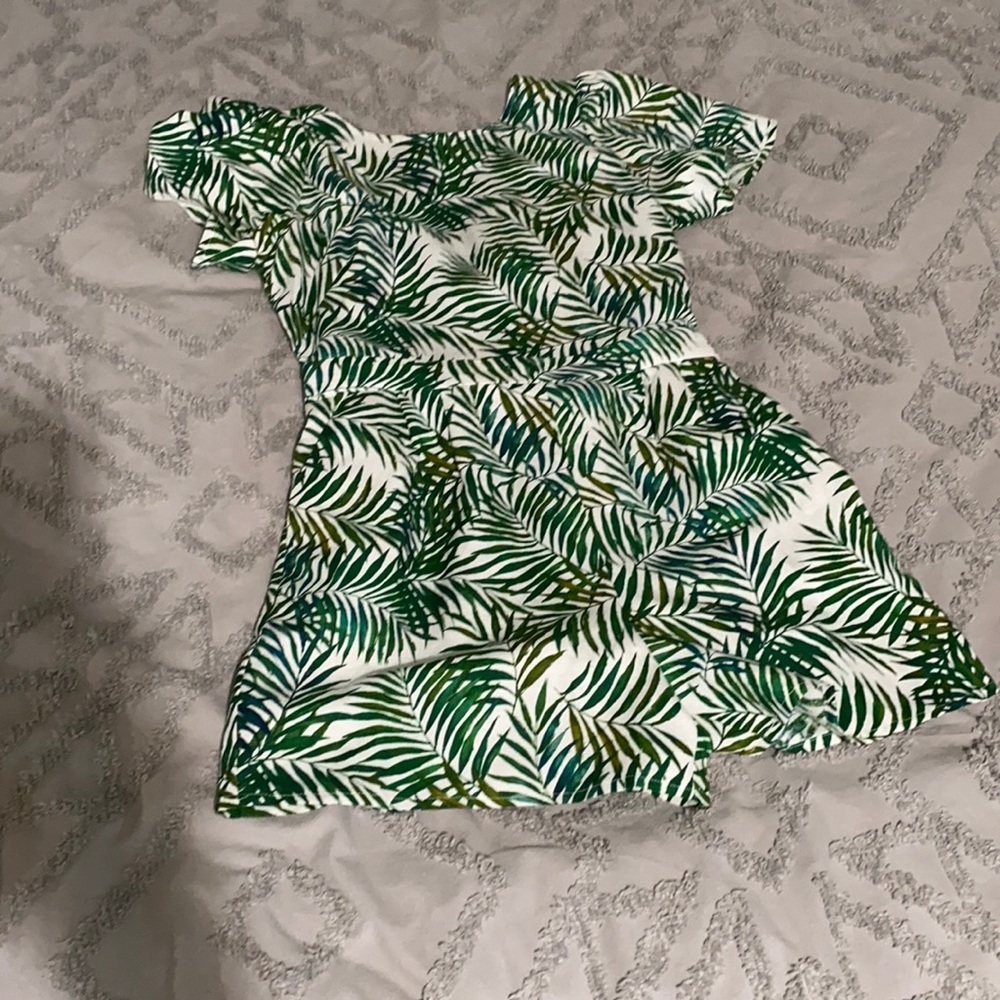 Loft romper with open keyhole back.